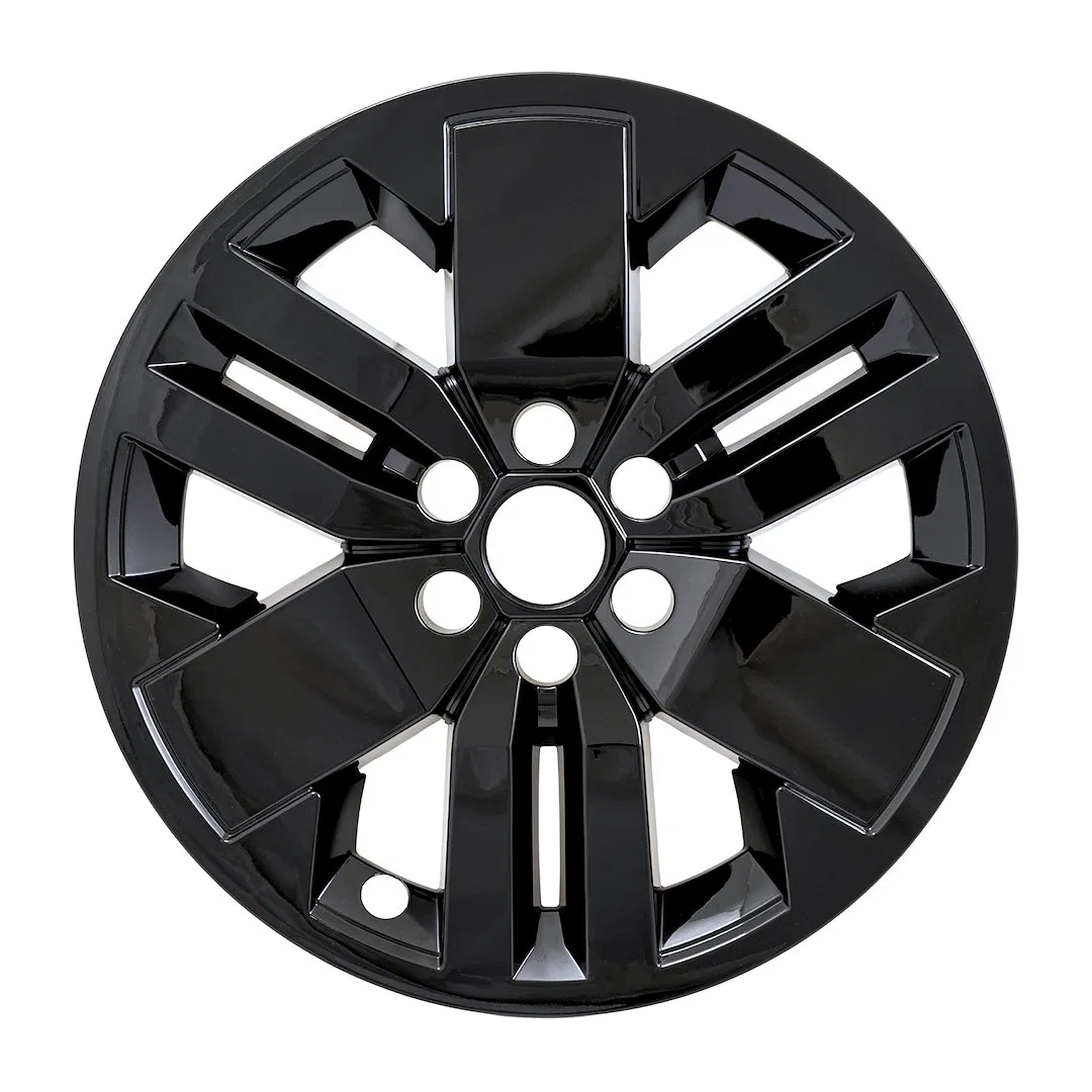 IMP529BLK – COAST2COAST Wheel Skin, 17 Inch 6 Spokes Snap-On Painted Gloss Black ABS Plastic Fits Over and Into OEM W...